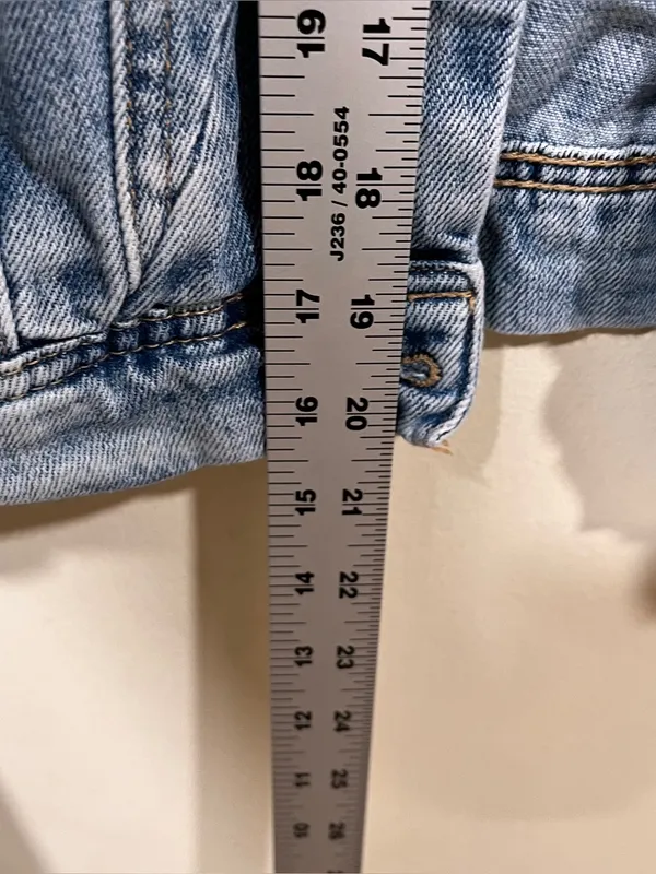 Free People x We The Free Rumors Denim Trucker Jacket SIze: Small biker Y2K EUC - Image 6