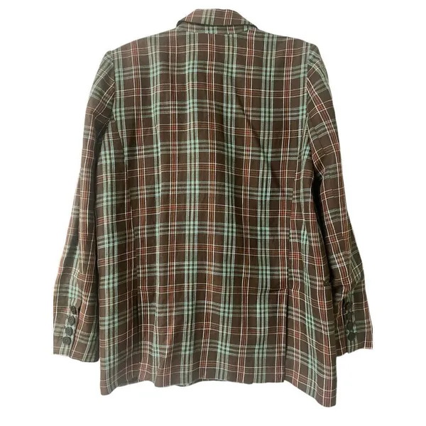Anthropologie jacket blazer by Maeve plaid sz 10 - Image 2