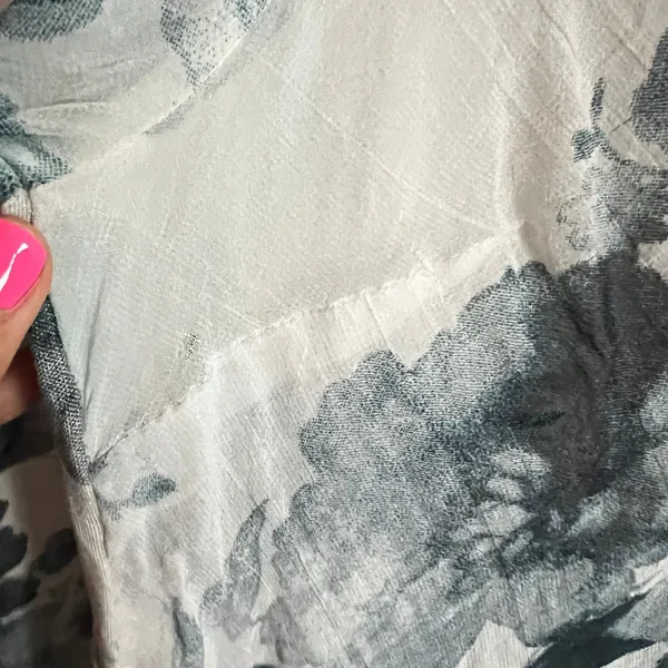 Lucky Brand Peasant Top Sheer Floral Boho Western‎ Hippie Medium - Image 6