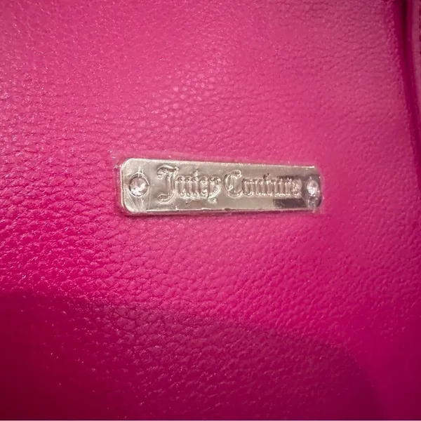 Juicy Couture Tote Bag Women's 16.5" x 15" Pink Gold‎ Studded Fully Lined NWOT - Image 3