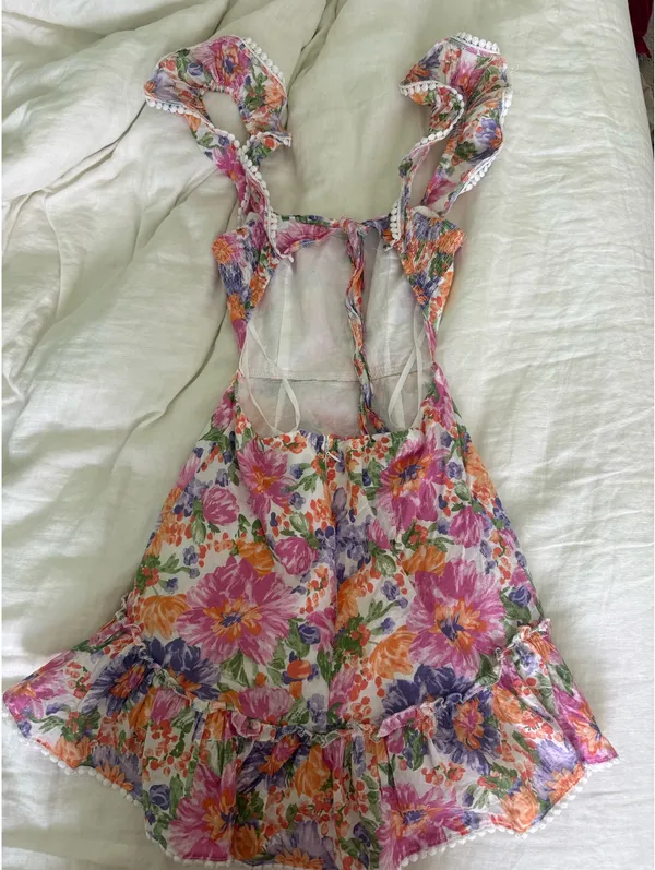 preppy hello molly floral mini dress - Image 3