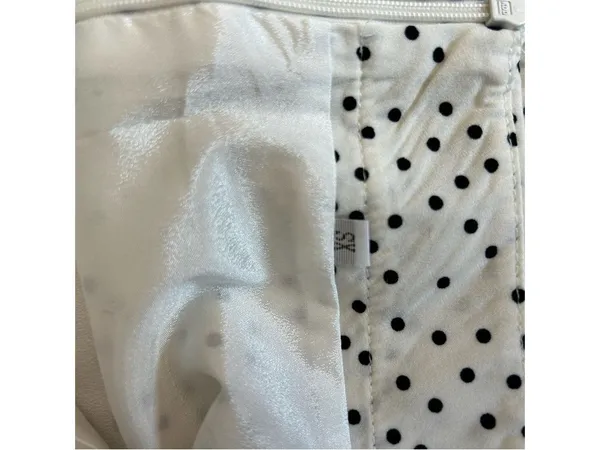 Black and White Polka Dot Mini Skirt Women XS - Image 3