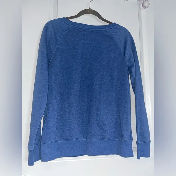 NBA Sz Small Womens Fleece Lined OKC OklahomaCity Thunder Blue Cotton Sweatshirt - Image 12