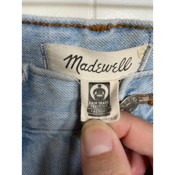 Madewell Womens Jeans Sz 27 Perfect Vintage Fitzgerald Wash Light‎ Blue Mom - Image 8
