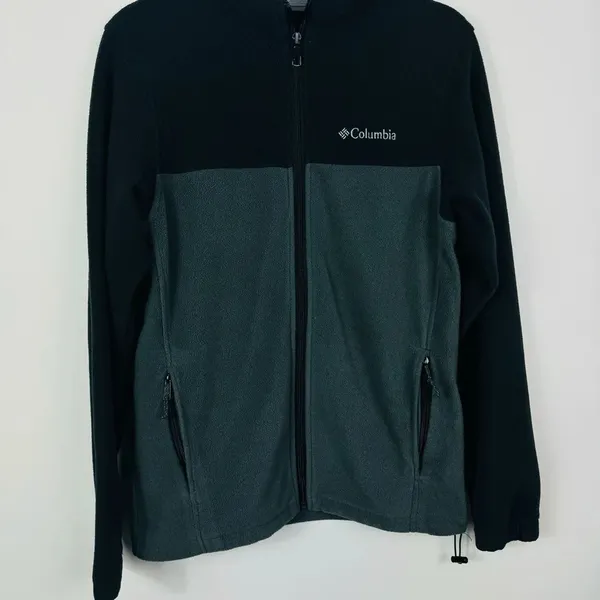 Columbia Women's Full Zip Fleece Jacket Black/Gray‎ Size Small - Image 5