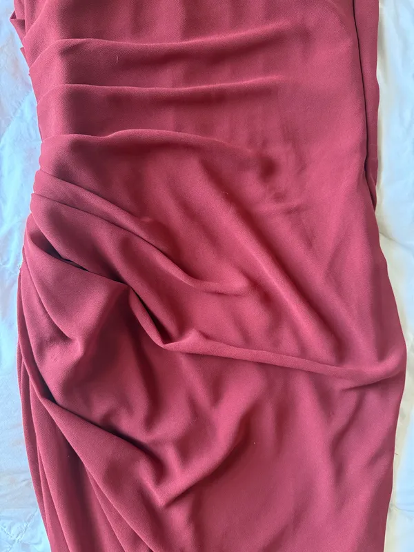 Oh Polly Valentina Midi Dress Burgundy Size 2 - Image 14