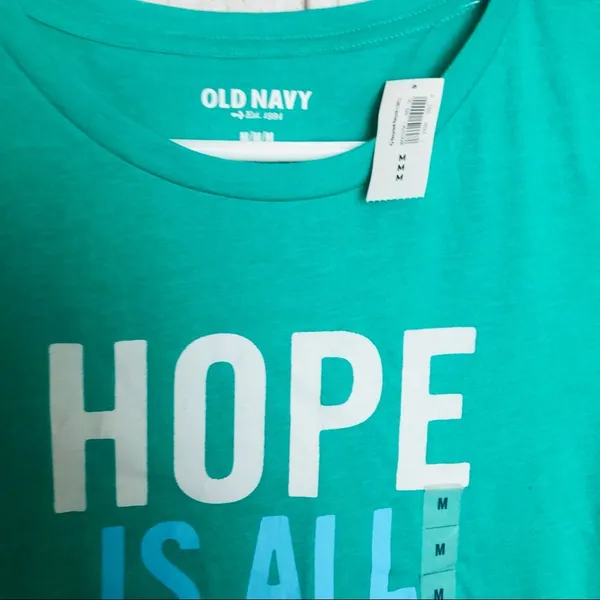 Old Navy Womens Graphic Short Sleeve Crew Neck Tee Sz M - Image 4
