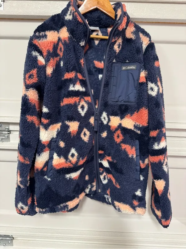 Columbia West Bend Full Zip Nocturnal Rocky Mountain Aztec Medium New - Image 2