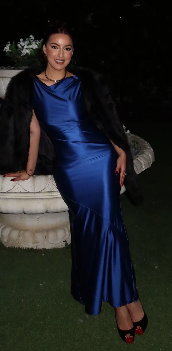 Blue Maxi Dress Small - Image 4