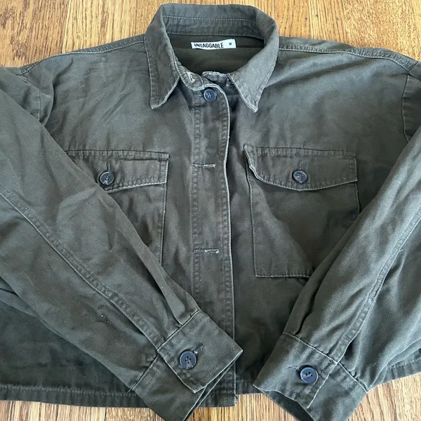 Cropped utility jacket Green Size M - Image 3
