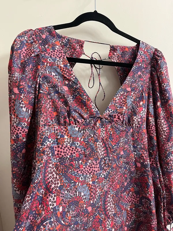 For Love And Lemons Tonya Long Sleeve Mini Dress Size Small - Image 6
