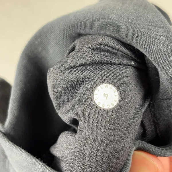 Lululemon Jogger Pants Womens 4 Gray Knit Drawstring Ribbed Cuff Lounge Pockets - Image 9
