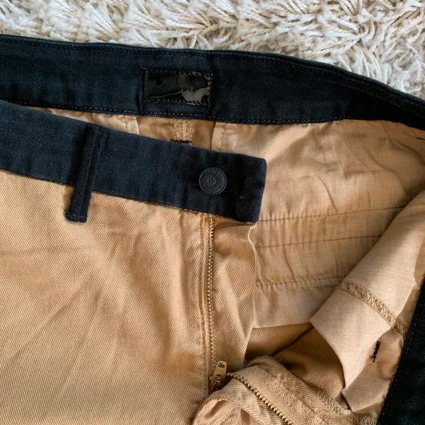 Brown/Tan/Black Mother Short Short Prep Shorts - Image 3