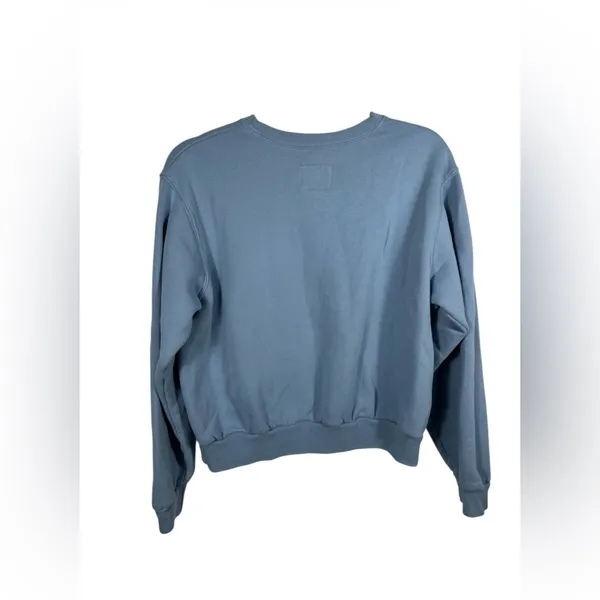 Abercrombie &‎ Fitch Soft A&F Cropped Sweatshirt Blue Crewneck Pullover Size XS - Image 3