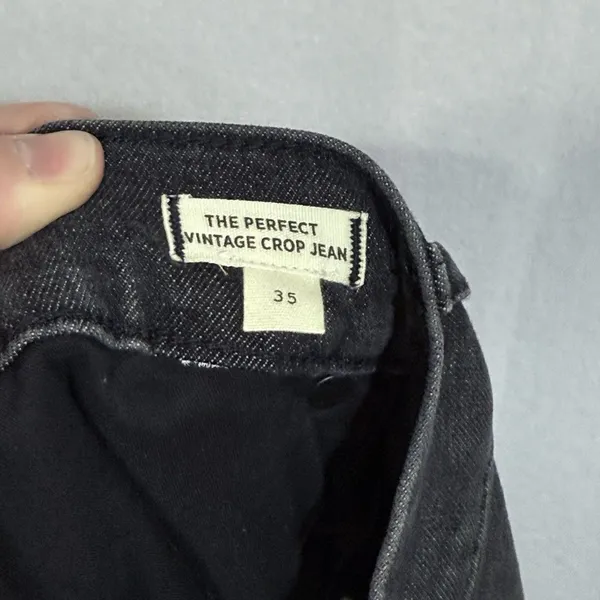 NEW Madewell The Perfect Vintage Crop Jean Summer Wash High Rise Jeans Womens 35 - Image 3