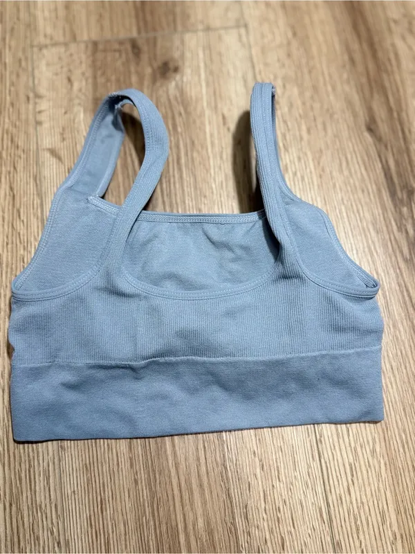 Steve Madden‎ Light Blue Ribbed Bralette Tank - Image 2
