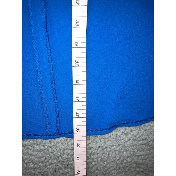 Tunic‎ Dress 10-12 Cobalt Blue Embellished Lagenlook Layering Long Sleeve Modest - Image 7