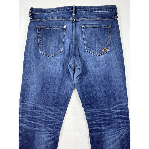 Express Jeans Girlfriend Jeans Women 14 Blue Distressed Mid Rise Denim Ankle - Image 10