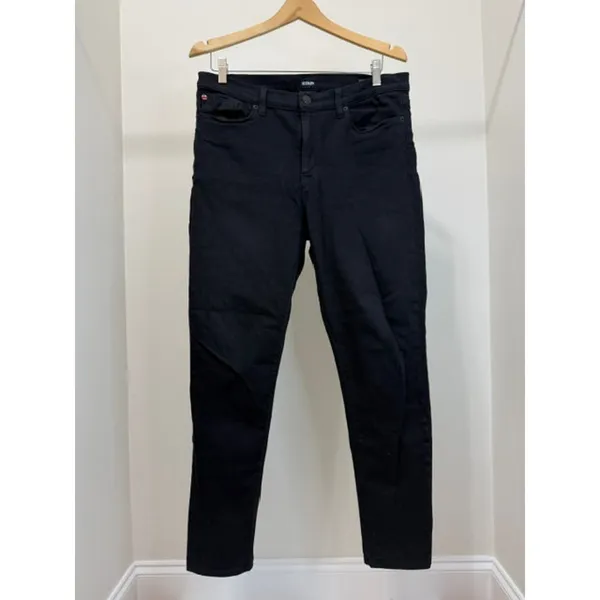 Hudson Nico Mid Rise Super Skinny Jeans Black Sz33 - Image 2
