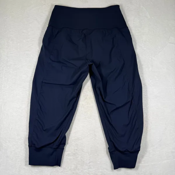 Lululemon Street To Studio‎ Crop Pant Midnight Navy Size 10 Ribbed Jogger 9150 - Image 8