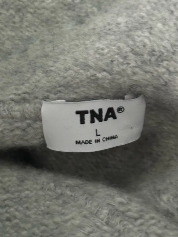 Aritzia Tna Bobby Wool Blend Knit Hoodie in Light Gray - Image 4