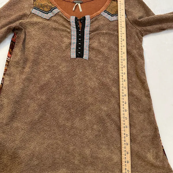 BKE Brown and Orange Long Sleeve Top - Image 8