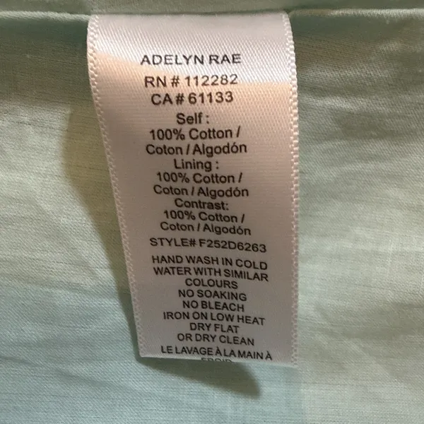 Adelyn Rae Cotton Tiered Maxi Dress Aqua Size Small - Image 8