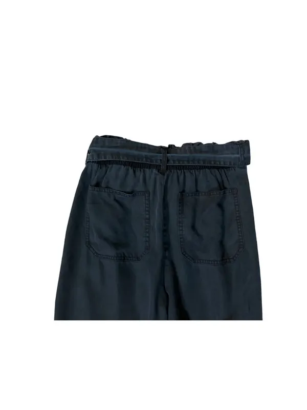 Abercrombie & Fitch Women’s S Navy Paperbag Jogger Pants Used Blue Lyocell - Image 10