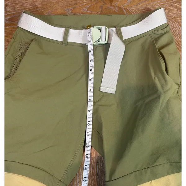 Outdoor Voices RecTrek Zip-Off Convertible Pants Green Tan Tri-Color Size Small - Image 11
