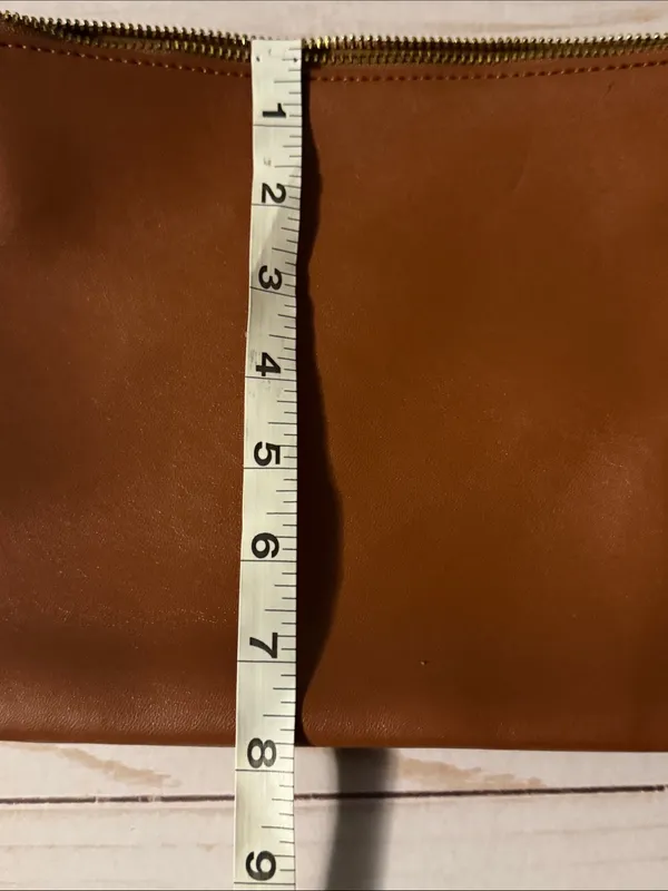Old Navy Brown Double Compartment Faux Leather Crossbody Bag NWOT - Image 8