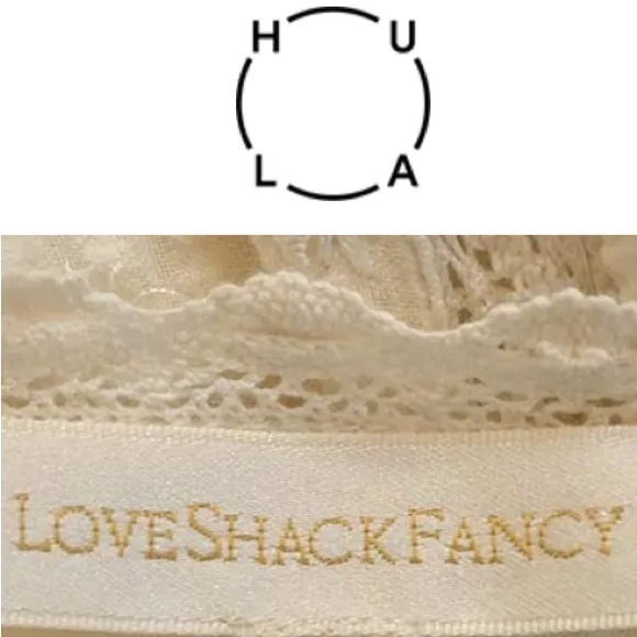 LoveShackFancy Bec Victorian Ruffle Peasant Midi Dress Farmhouse Ivory Size 2 - Image 8