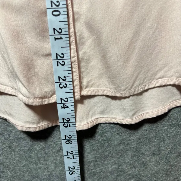 Calvin Klein Jeans Medium Blush‎ Pink Long Sleeve Viscose Button Up Shirt - Image 4