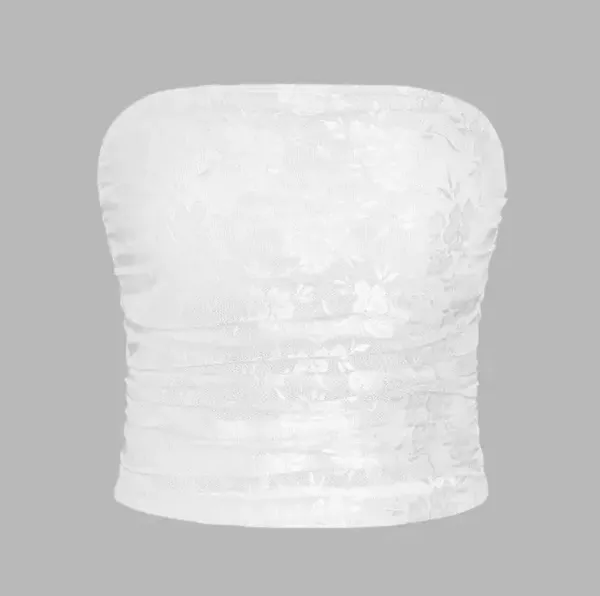 Cider mesh floral tube top - Image 2