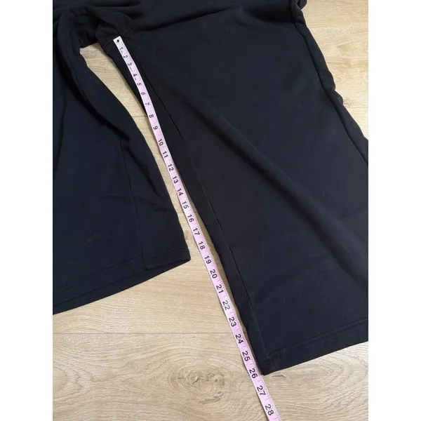 Torrid Wide Leg Black Sweatpants Cozy Fleece Stretch Lounge Pants Plus Size 2 - Image 4
