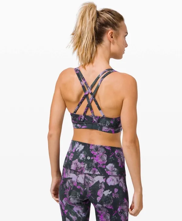Lululemon Floral Shift Multi Energy Bra *Medium Support, B-D Cup Size 4 - Image 6