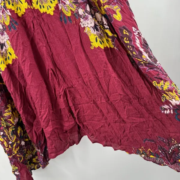 Free People Intimately Dress SZ Medium Marsha Lace Slip NWT Wine Floral Boho - Image 15