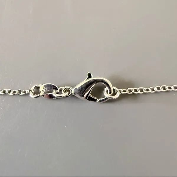 Sterling Silver Heart Topaz Colored Pendant W/ Sterling Plate Chain - Image 5