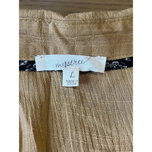 Mystree‎ Anthropologie Tunic Shark Hem Dress Size Large Boho Peasant Cottagecore - Image 8