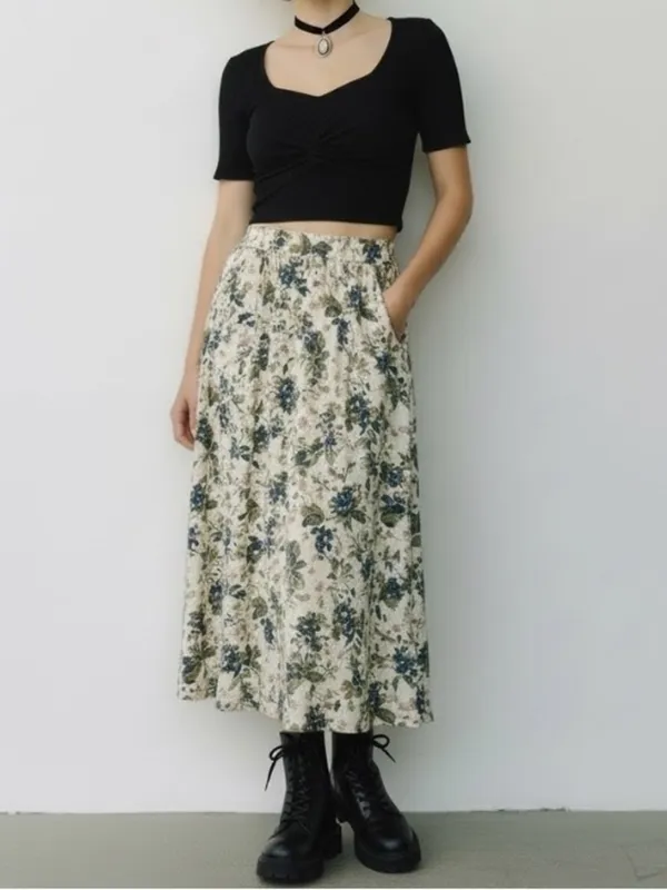 Runaway New 90s inspired black ribbed twist front Crop Top Minimalist basic - Image 3
