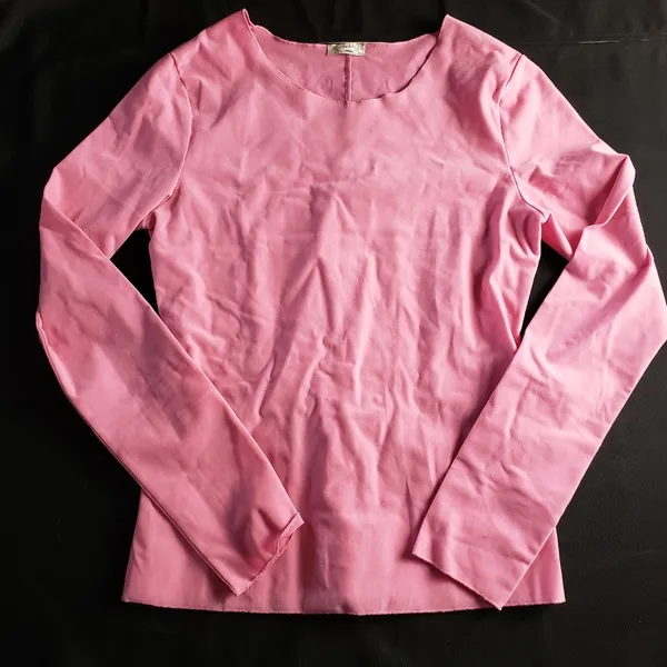 Intimately Free People Countdown Flocked‎ Long Sleeve Candy Coated Pink Medium - Image 2