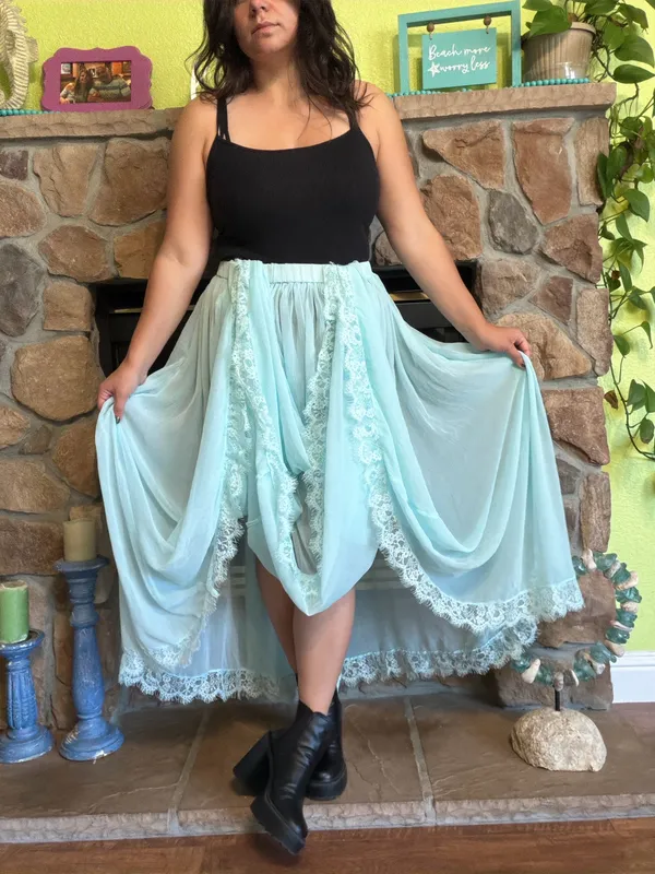 NWT Anthropologie Sheer Maxi Skirt - Image 3