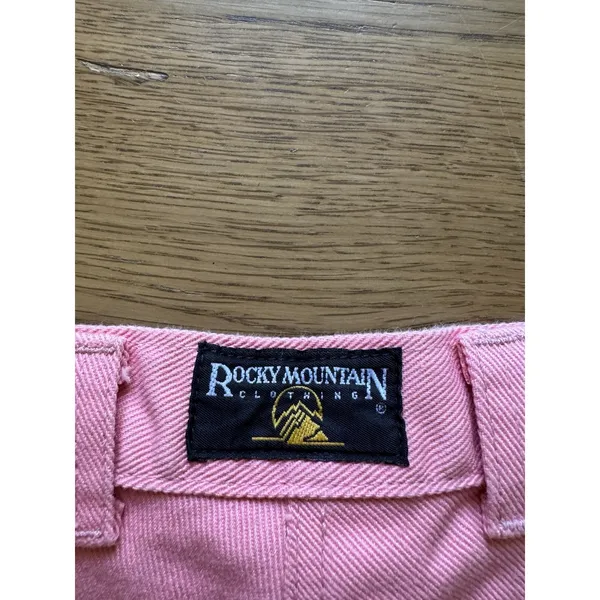 Rocky Mountain Jeans Pink Bareback Women Sz 29 Vintage Mom Jeans Western Cowgirl - Image 3