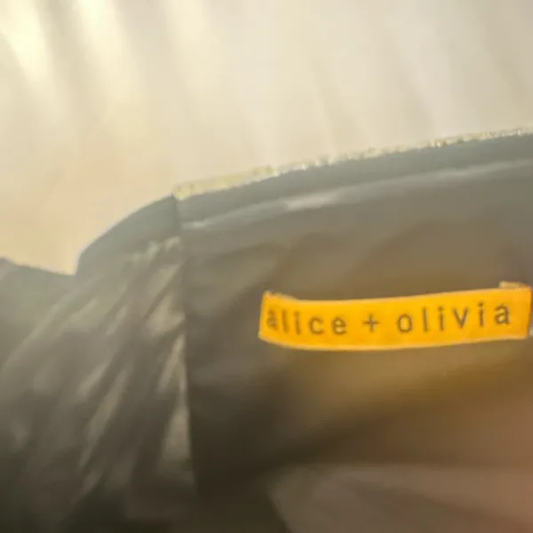 Alice + Olivia Shiny Strapless Gown - Image 5