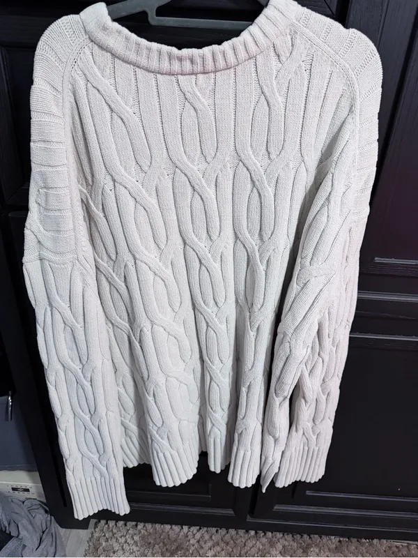 lululemon athletica Cream Cable-Knit Crewneck Sweater - Image 7