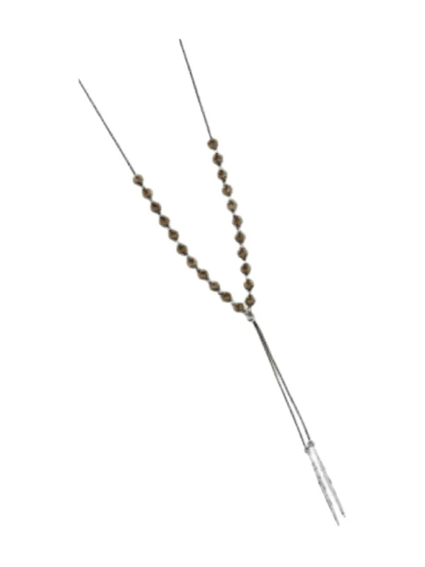 new Gorjana ϟ Pyrite Gem Beaded Necklace ϟ Silver Plated ϟ Spiritual Energy ϟ - Image 5