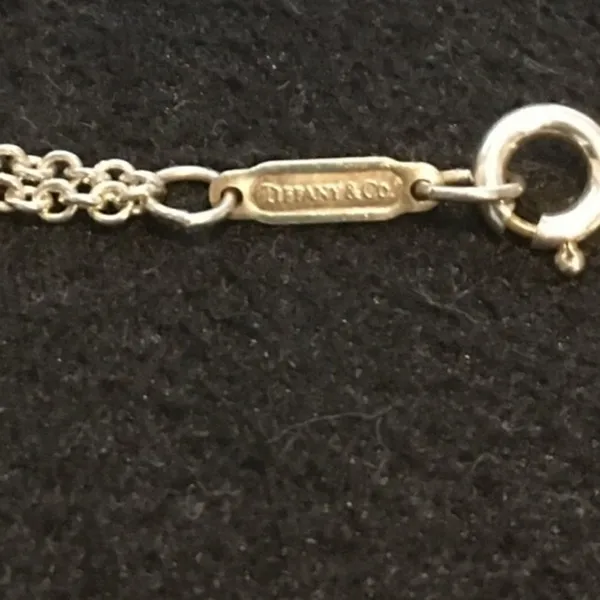 Tiffany & Co Sterling Silver Infinity Necklace 16” with Box & Pouch - Image 4