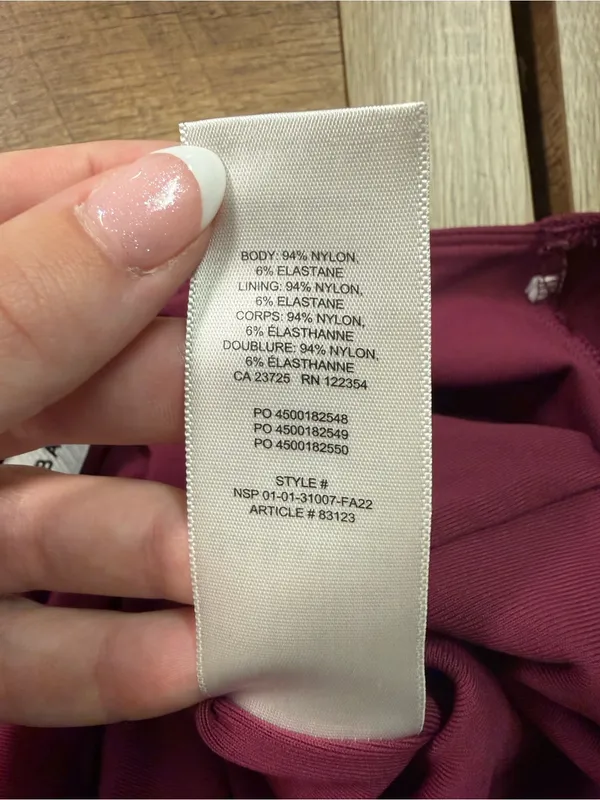 Babaton Aritzia Contour Off the Shoulder Bodysuit in Wine Red Women’s Size Small - Image 9