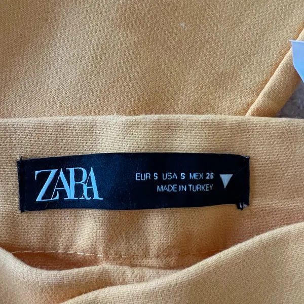 ZARA Bright Yellow Flared Pants - Image 3