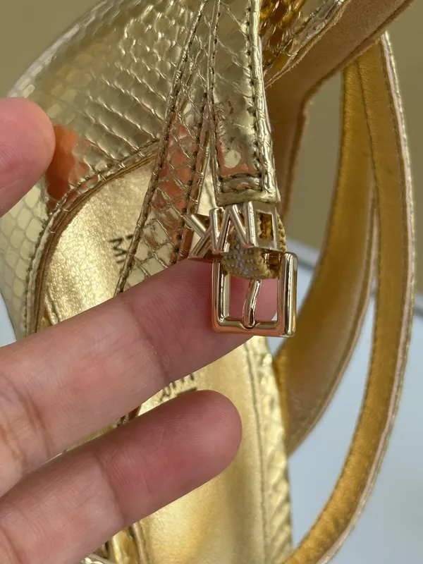 Michael Kors Heels Gold 7 - Image 5