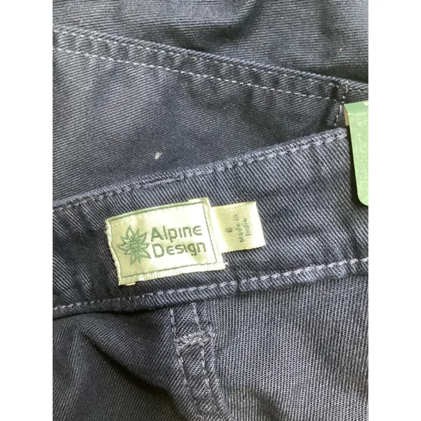 Alpine Design Womens 6 Barrel Pant Deep Navy High Rise Cropped ADW24905 NWT - Image 5